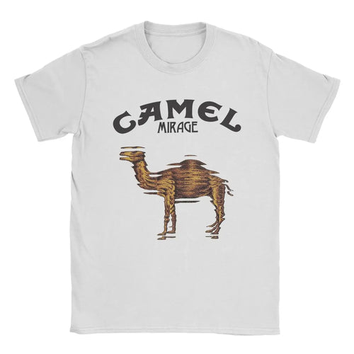 Camel Mirage Band T Shirt Men's Pure Cotton Novelty T-Shirts Crew Neck