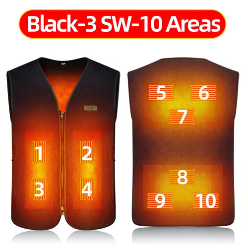 Usb Heated Vest Men Women Rechargeable Warming Self Heating Vest