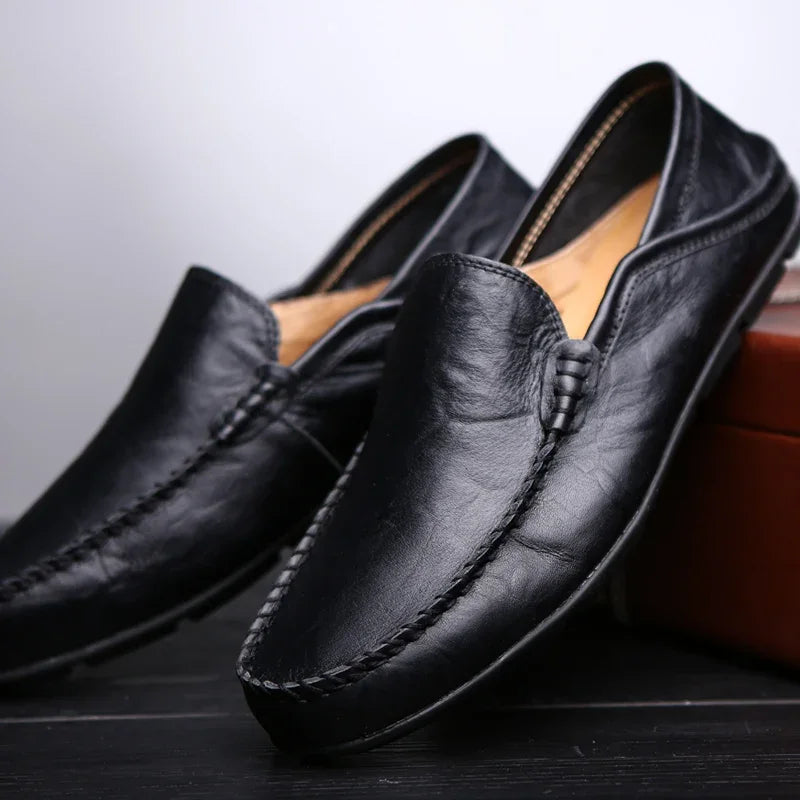 Men Leather  Casual Moccasins