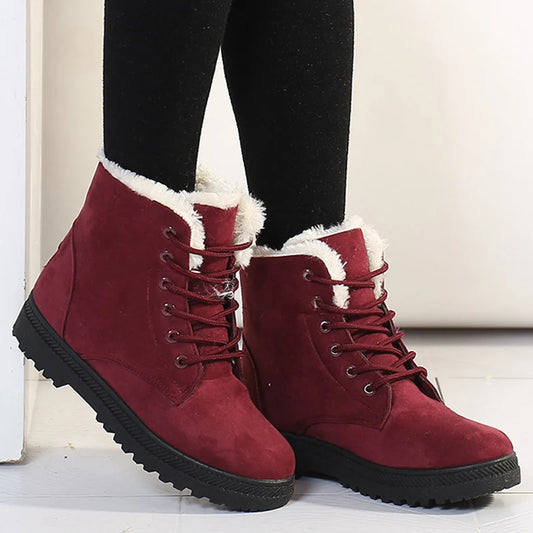 Women's Boots Snow Soft Shoes Woman Platform Ladies Shoes Casual Mid