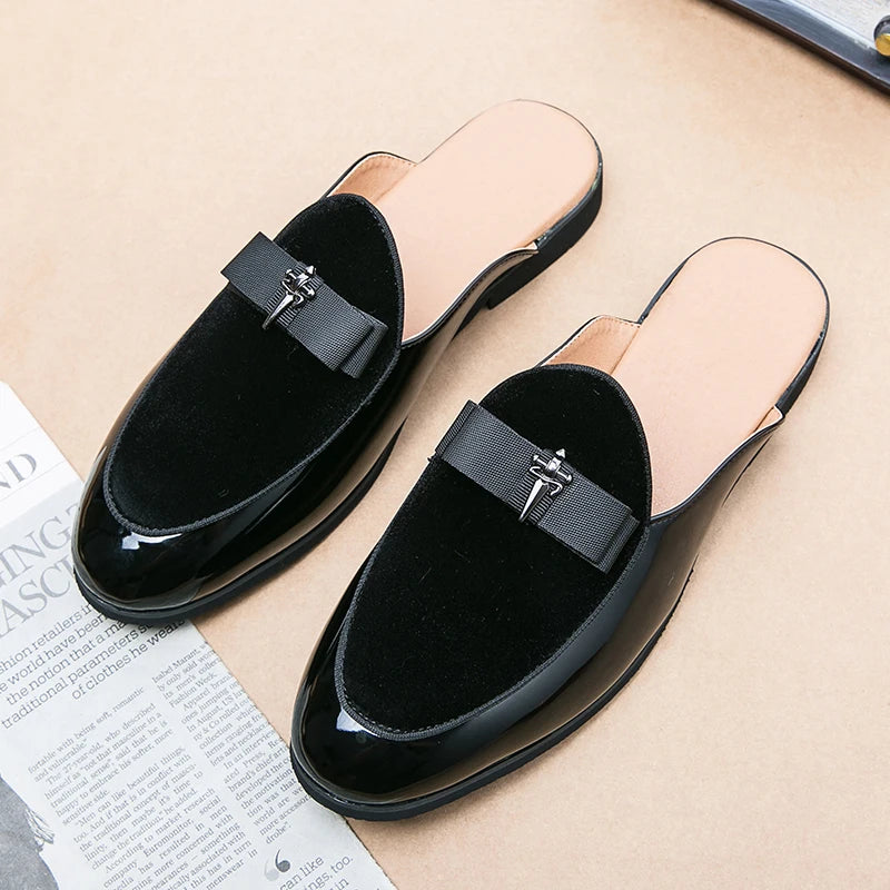 Summer Fashion Half Slippers Genuine Leather Men’s Half Shoes for Men