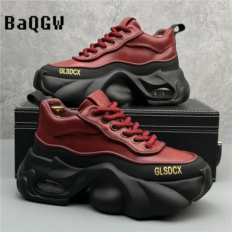 Designer Style Men Shoes Autumn Winter Comfortable Men's Thick