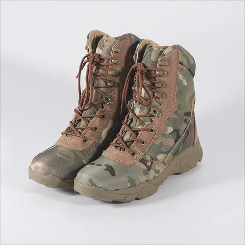 Outdoor Training Men Military Tactical Boots High-Top Desert Army