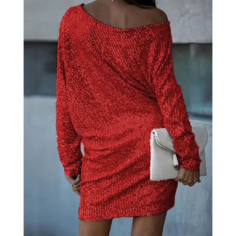 Sexy Slim-Fit Sequined Mini Dress