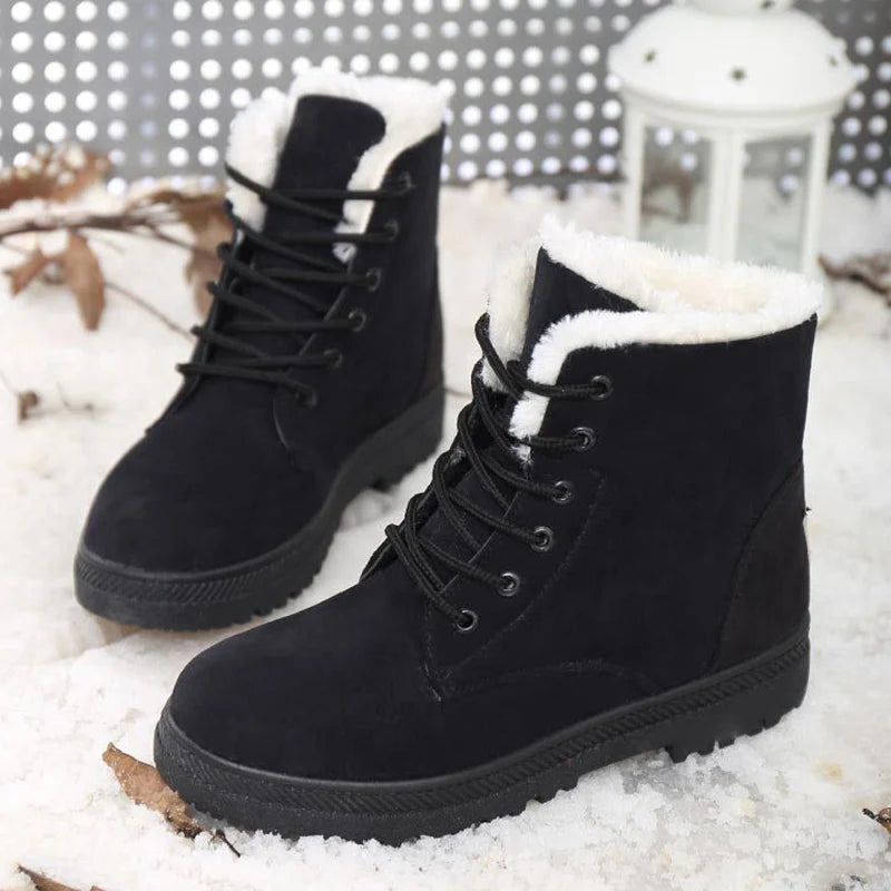 Women's Boots Snow Soft Shoes Woman Platform Ladies Shoes Casual Mid