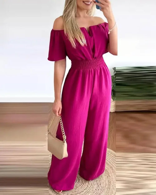 Summer Elegant Off Shoulder Jumpsuit