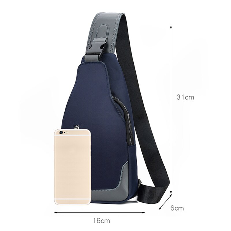 Business Crossbody Bags For Men Multi-function Waterproof Bag Large