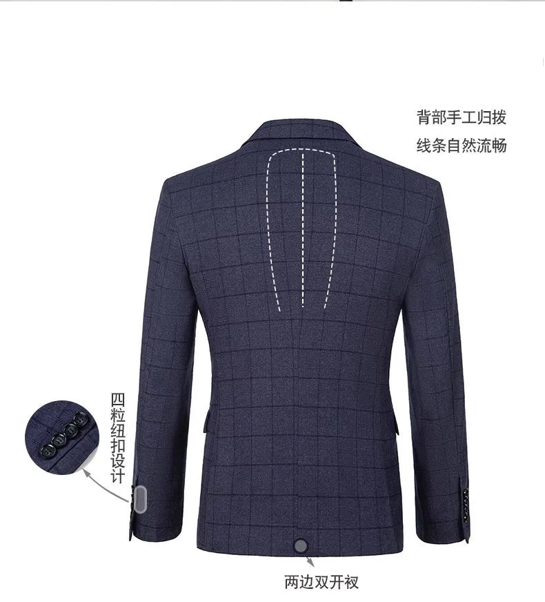 Stylish luxury high quality men's suit with trousers, casual