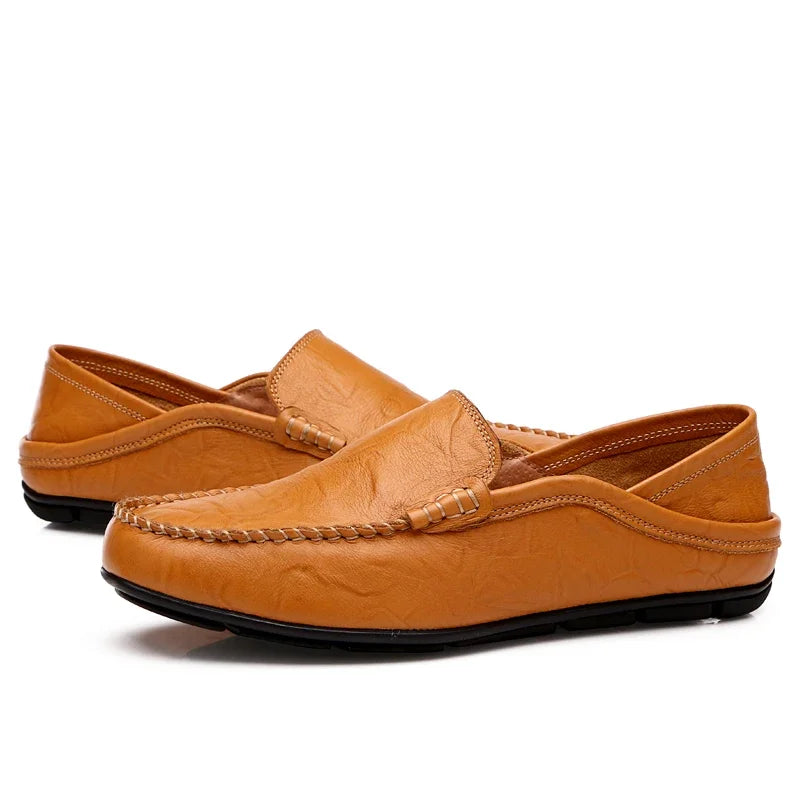 Men Leather  Casual Moccasins