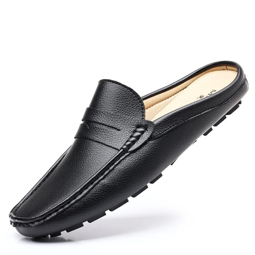 Leather Men’s Half Shoes for Men Comfortable Walking Shoe Casual