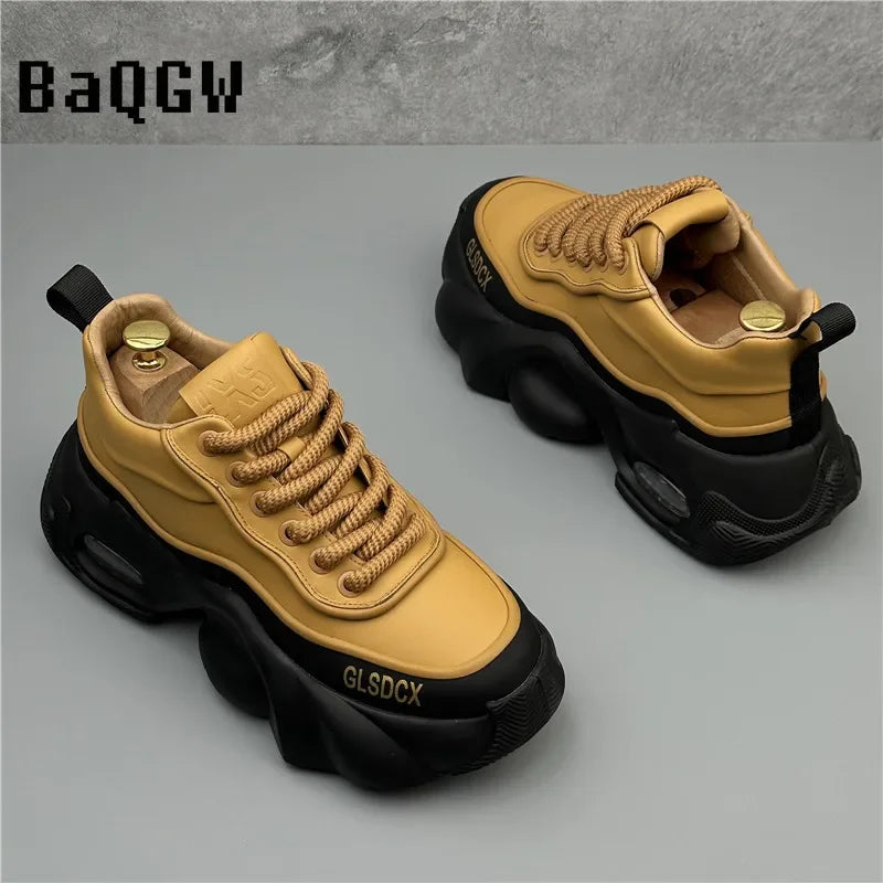 Designer Style Men Shoes Autumn Winter Comfortable Men's Thick