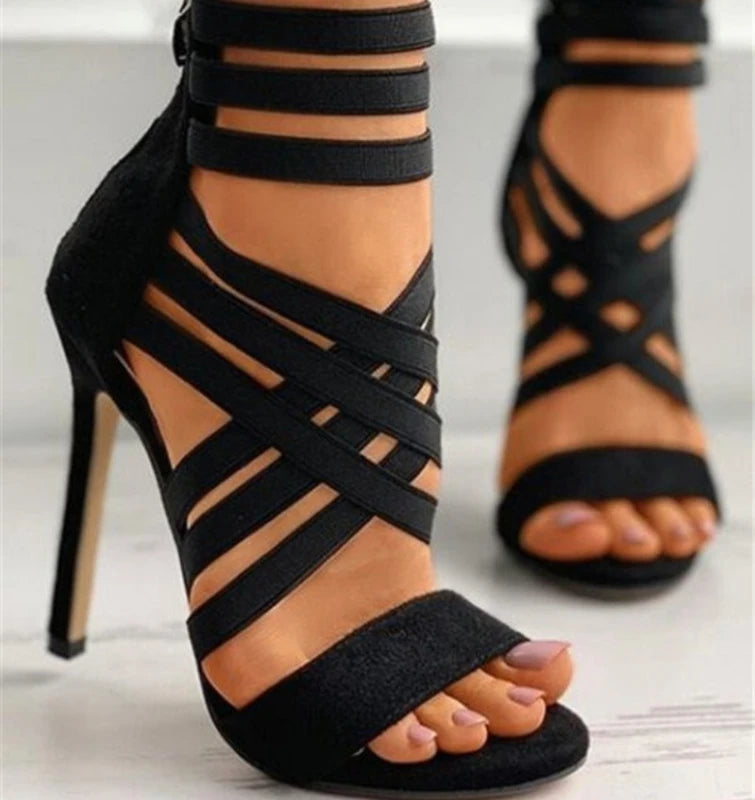 Sexy Open Toe Gladiator Heels