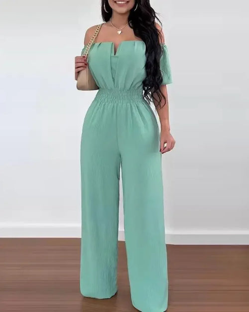 Summer Elegant Off Shoulder Jumpsuit