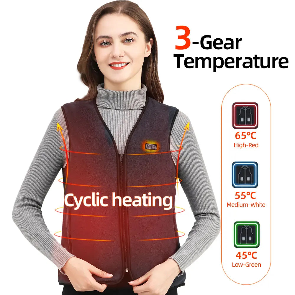 Usb Heated Vest Men Women Rechargeable Warming Self Heating Vest