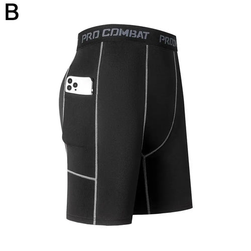 New Men‘s Compression Short Pants Elastic Quick Dry Running Fitness