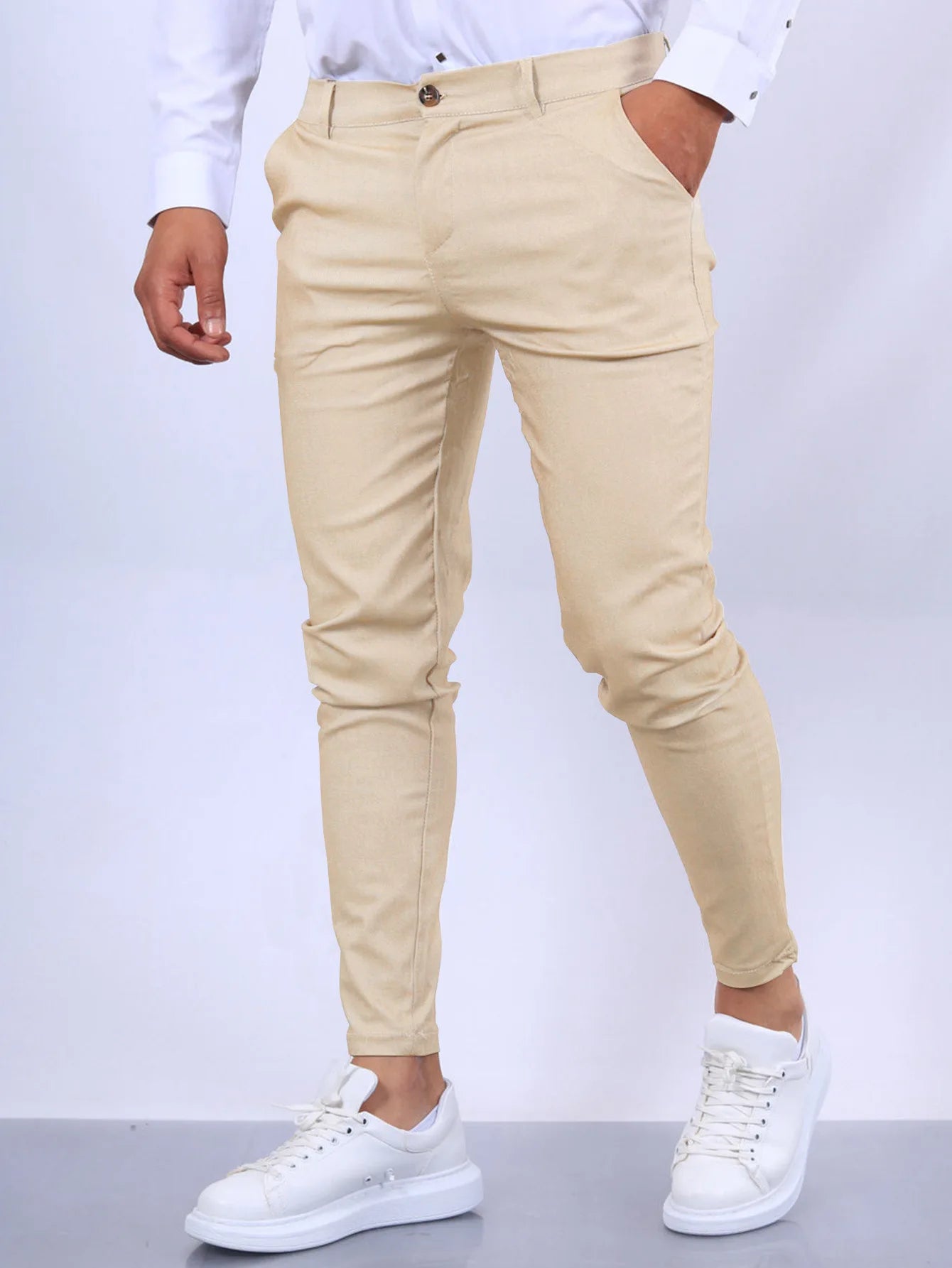 Solid Color Fashion Men's Pants Europe and the United States England