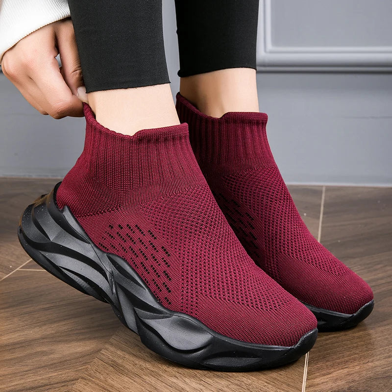 Shoes For Women Designer Sock Shoe Tenis Socks Sneakers Non-slip Thick