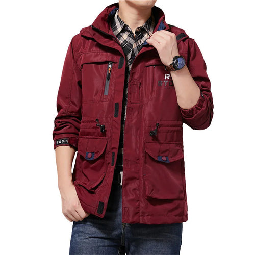 Spring Autumn Men Thin Hooded Military Tactic Jacket Men Quick Dry