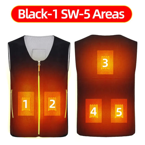 Usb Heated Vest Men Women Rechargeable Warming Self Heating Vest