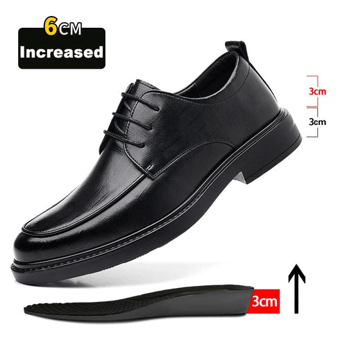 New Men's Formal Shoes Genuine Leather Fashion Dress Shoes Men‘s