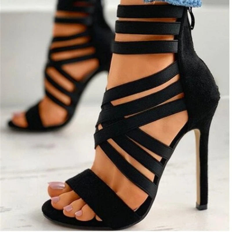 Sexy Open Toe Gladiator Heels