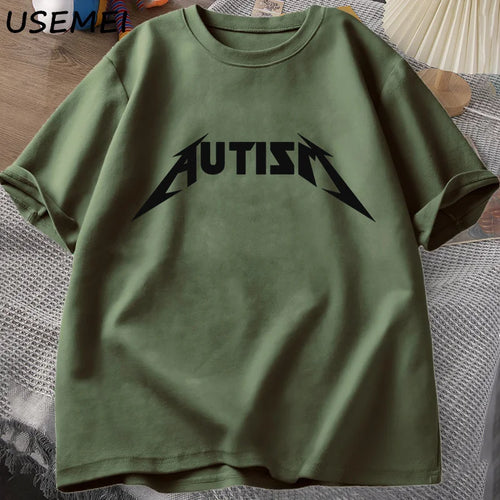 Autism Meme T Shirt Cotton Funny Humor Introvert T-shirts for Men