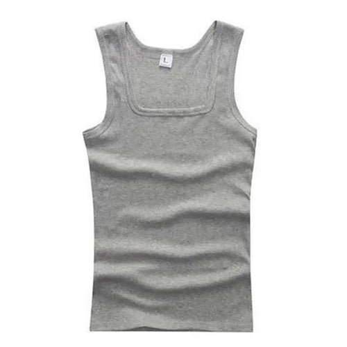 Summer Plus Size Men Women Clothing Black White Gray Tank Tops