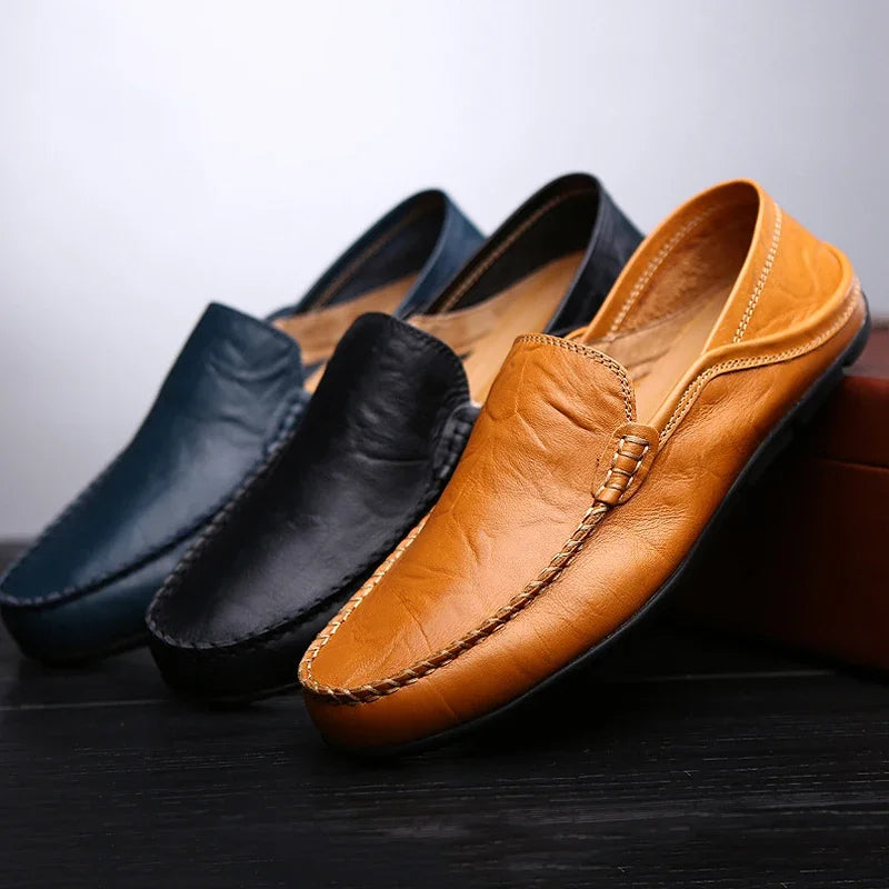 Men Leather  Casual Moccasins