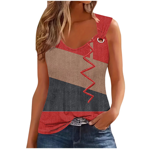 Color Block Tank Top