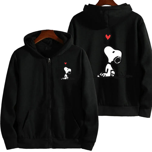 Snoopy Zip Up Hoodie