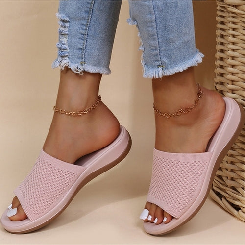 Elastic Flat Sandals Women | Women Sandals Elastic Shoes | Sas Shoes