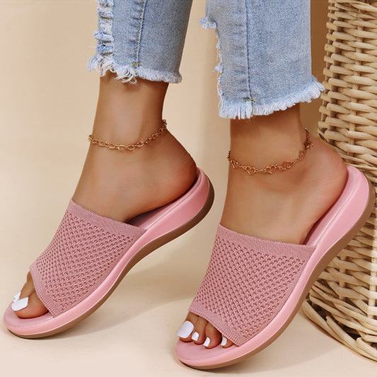 Elastic Flat Sandals Women | Women Sandals Elastic Shoes | Sas Shoes