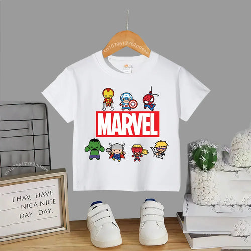 Superhero Teen 100% Cotton T-shirt Children's small cartoon print