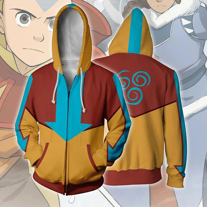 Anime Avatar The Last Airbender 3D Print Hoodies Men Women Fashion