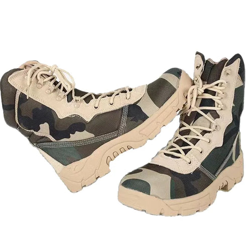 Outdoor Training Men Military Tactical Boots High-Top Desert Army