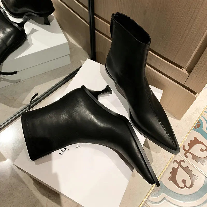 Sexy Pointed Toe Ankle Boots