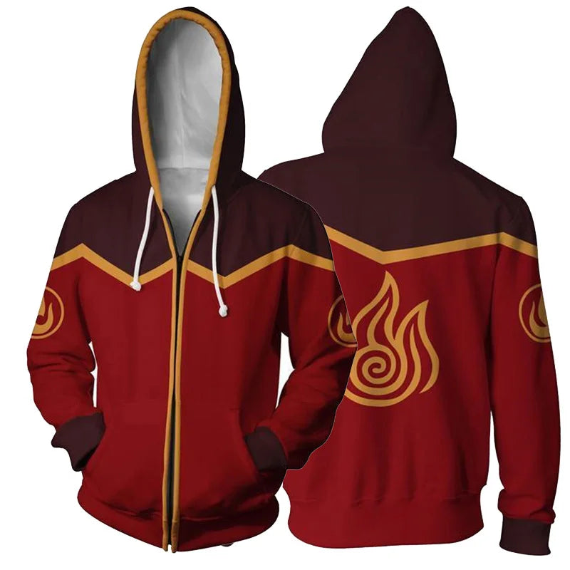 Anime Avatar The Last Airbender 3D Print Hoodies Men Women Fashion