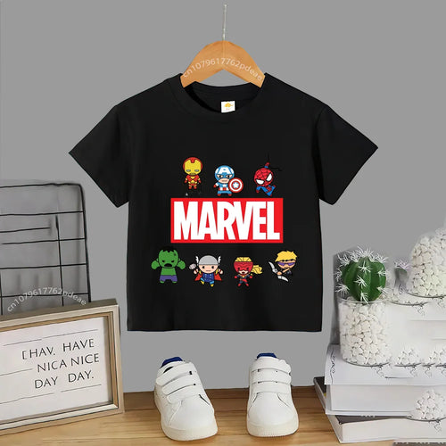 Superhero Teen 100% Cotton T-shirt Children's small cartoon print