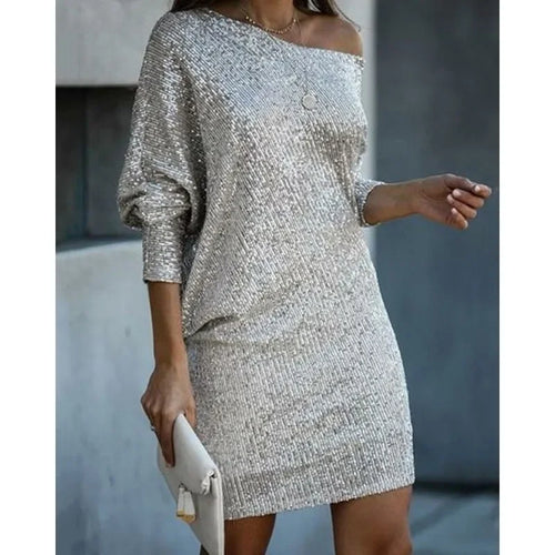 Sexy Slim-Fit Sequined Mini Dress