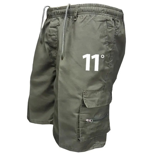 Outdoor Cargo Shorts Male Overalls Elastic Waist Cycling Shorts