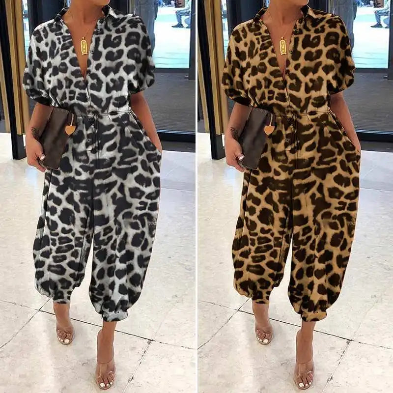 Leopard Printed Jumpsuit