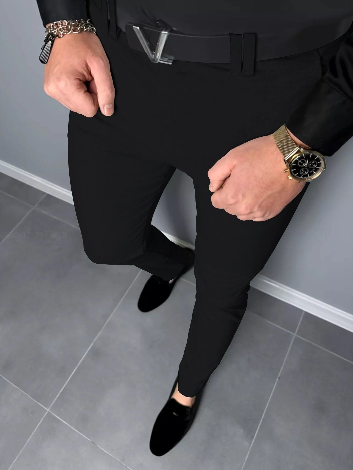 Men's Casual Pants Seasonal Comfort Daily Morning Travel Wear Solid