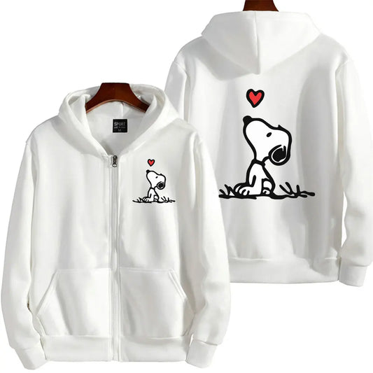 Snoopy Zip Up Hoodie