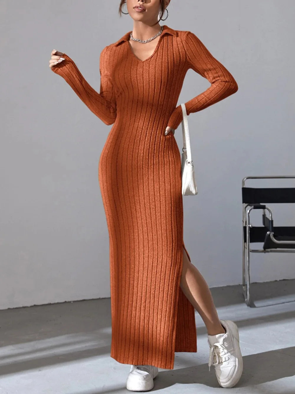 New Knitted Sweater Dress