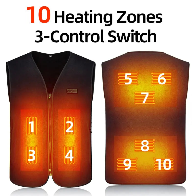 Usb Heated Vest Men Women Rechargeable Warming Self Heating Vest