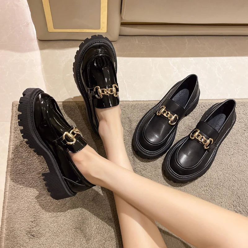 Mary Janes Round Toe Flats Loafers