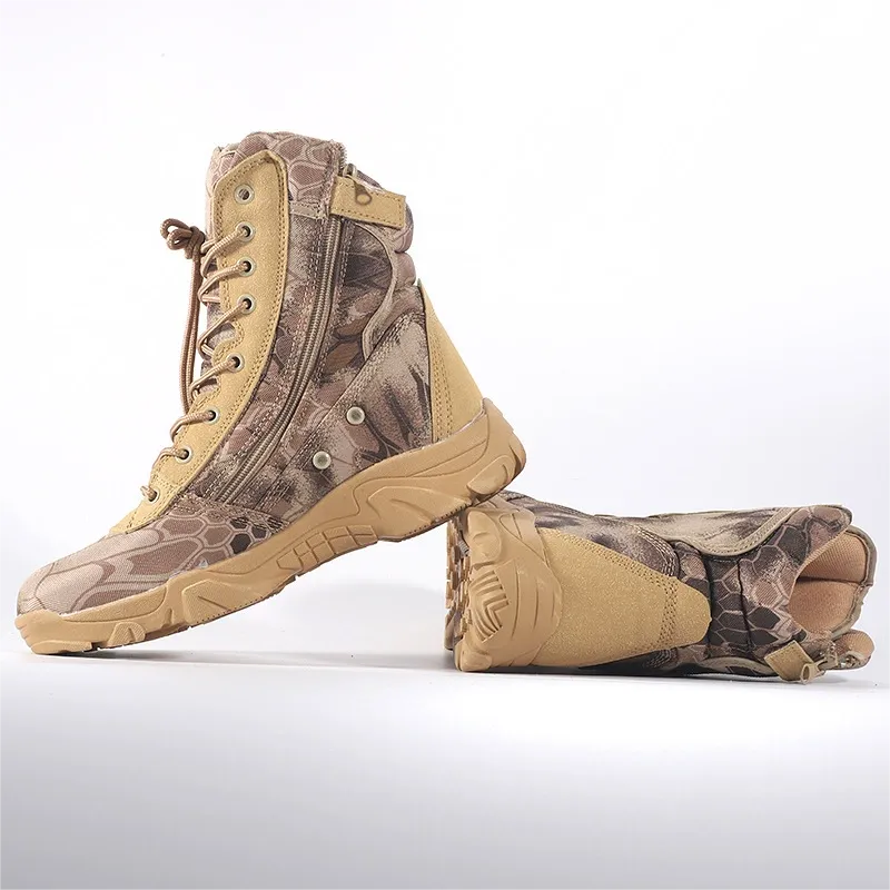 Outdoor Training Men Military Tactical Boots High-Top Desert Army