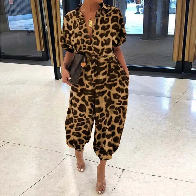 Leopard Printed Jumpsuit