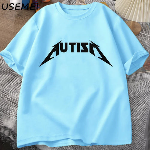 Autism Meme T Shirt Cotton Funny Humor Introvert T-shirts for Men