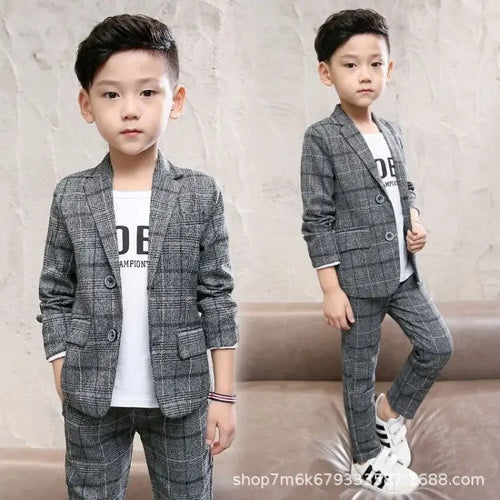 Baby Boys Gentleman Plaid Set